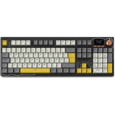 AJAZZ AK35I V4 Kabelloses mechanisches Tastatur, Deutsches QWERTZ-Layout, Tri-Mode (Bluetooth/2,4 g/USB-C), Gasket-Montage, 10000 mAh Akku, 1,14" TFT-Farbbildschirm, Hot-Swap-fähige Gaming-Tastatur für Win/Mac AJAZZ AK35I V4 Kabelloses mechanisches Tastatur, Deutsches QWERTZ-Layout, Tri-Mode (Bluetooth/2,4 g/USB-C), Gasket-Montage, 10000 mAh Akku, 1,14" TFT-Farbbildschirm, Hot-Swap-fähige Gaming-Tastatur für Win/Mac