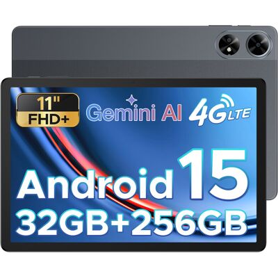 DOOGEE Tab G6 Plus Android 15 (Tablet), 11 Zoll, 32 GB RAM + 256 GB Speicher, 8000 mAh, Octa-Core T7280, Widevine L1, 5G/WLAN, Bluetooth 5.0, GPS, Grau DOOGEE Tab G6 Plus Android 15 (Tablet), 11 Zoll, 32 GB RAM + 256 GB Speicher, 8000 mAh, Octa-Core T7280, Widevine L1, 5G/WLAN, Bluetooth 5.0, GPS, Grau