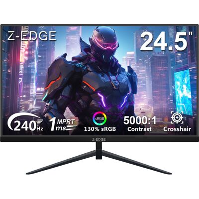 Z-EDGE Gaming Monitor 24,5 Zoll FHD 1080P, 240Hz 1 ms MPRT, VA Panel, FreeSync, HDR10, 350 cd/m², DP 1.4 & HDMI 2.0, für PC Gaming Z-EDGE Gaming Monitor 24,5 Zoll FHD 1080P, 240Hz 1 ms MPRT, VA Panel, FreeSync, HDR10, 350 cd/m², DP 1.4 & HDMI 2.0, für PC Gaming