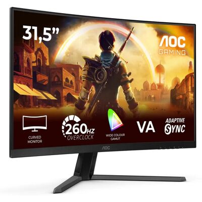 AOC Gaming C32G42ZE 31,5 Zoll Curved Full HD VA Monitor, 260Hz, 0,3ms MPRT, HDR10, FreeSync Premium AOC Gaming C32G42ZE 31,5 Zoll Curved Full HD VA Monitor, 260Hz, 0,3ms MPRT, HDR10, FreeSync Premium