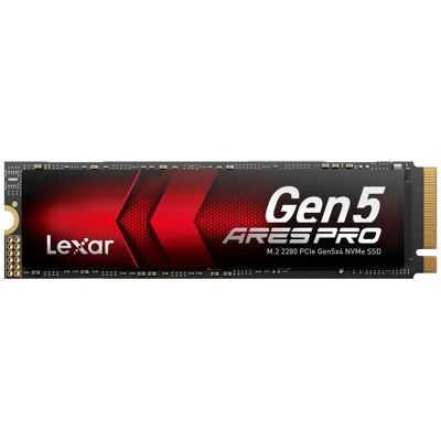 Lexar ARES PRO 1TB Gen5 NVME M.2 SSD, PCIe 5.0 x 4 Interne SSD, Bis zu 14.000 MB/s Lesegeschwindigkeit, Für KI-Anwendungen, AAA-Gaming, Videobearbeitung, Kompatibel mit PC, Laptops & PS5, 5 Jahre eingeschränkte Garantie Lexar ARES PRO 1TB Gen5 NVME M.2 SSD, PCIe 5.0 x 4 Interne SSD, Bis zu 14.000 MB/s Lesegeschwindigkeit, Für KI-Anwendungen, AAA-Gaming, Videobearbeitung, Kompatibel mit PC, Laptops & PS5, 5 Jahre eingeschränkte Garantie