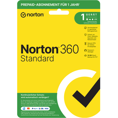 Norton 360 Standard 1 Gerät 1 Jahr Norton 360 Standard 1 Gerät 1 Jahr