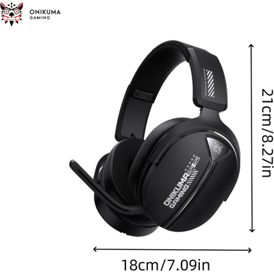 ONIKUMA GT887-schwarz Tragbare, kabellose Kopfhörer mit Kopfband, 20Hz-20kHz Frequenzbereich, Ohrmuscheln mit unabhängigen physischen Tasten ausgestattet, Lautstärke einstellbar über das Scrollrad. ONIKUMA GT887-schwarz Tragbare, kabellose Kopfhörer mit Kopfband, 20Hz-20kHz Frequenzbereich, Ohrmuscheln mit unabhängigen physischen Tasten ausgestattet, Lautstärke einstellbar über das Scrollrad.