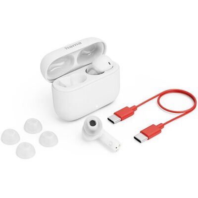 Hama "Passion Clear II" Bluetooth® Kopfhörer, True Wireless In-Ear ANC, App, weiß Hama "Passion Clear II" Bluetooth® Kopfhörer, True Wireless In-Ear ANC, App, weiß