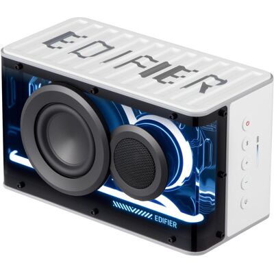 EDIFIER QD25 Bluetooth-Lautsprecher Tragbarer Desktop-Audio, 25 W (RMS) dynamischer Klang, Hi-Res-Audio, brillante Lichteffekte, 15 h Wiedergabezeit, Bluetooth 6.0, kabellose Stereo-Kopplung, Weiß EDIFIER QD25 Bluetooth-Lautsprecher Tragbarer Desktop-Audio, 25 W (RMS) dynamischer Klang, Hi-Res-Audio, brillante Lichteffekte, 15 h Wiedergabezeit, Bluetooth 6.0, kabellose Stereo-Kopplung, Weiß