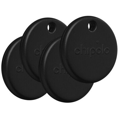 Chipolo POP 4er-Pack – Tracking-Tag, kompatibel mit Apple Find My auf iPhone oder Find Hub (Schwarz) Chipolo POP 4er-Pack – Tracking-Tag, kompatibel mit Apple Find My auf iPhone oder Find Hub (Schwarz)