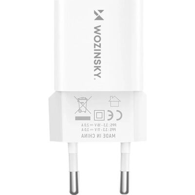 Wozinsky WWCEAC Weiß GaN USB-Ladegerät – 33W Schnellladung Wozinsky WWCEAC Weiß GaN USB-Ladegerät – 33W Schnellladung