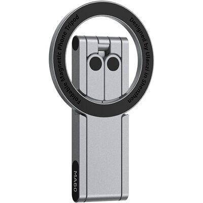ULANZI MA60 Magnetisches Handy-Stativ kompatibel mit iPhone 17 16 15 14 13 12 Magsafe Sumsung, 3in1 Aluminium Mini Selfie Stick, Faltbar Taschen-Handy-Ständer, 14 N Doppelseitiger Magnet, Silber ULANZI MA60 Magnetisches Handy-Stativ kompatibel mit iPhone 17 16 15 14 13 12 Magsafe Sumsung, 3in1 Aluminium Mini Selfie Stick, Faltbar Taschen-Handy-Ständer, 14 N Doppelseitiger Magnet, Silber