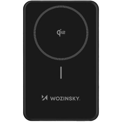 Wozinsky Powerbank WLWP-10KA0Y3S 22,5W PD Qi2 10000 mAh, mit Ständer, 1x USB-A, 1x USB-C - schwarz Wozinsky Powerbank WLWP-10KA0Y3S 22,5W PD Qi2 10000 mAh, mit Ständer, 1x USB-A, 1x USB-C - schwarz