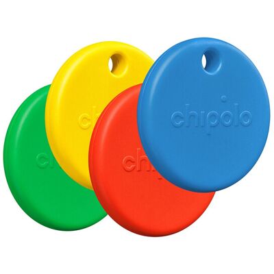 Chipolo POP 4er-Pack – Ortungs-Tag, kompatibel mit Apple Find My auf iPhone (Rot, Blau, Gelb, Grün) Chipolo POP 4er-Pack – Ortungs-Tag, kompatibel mit Apple Find My auf iPhone (Rot, Blau, Gelb, Grün)