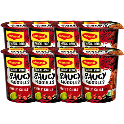 Maggi Magic Asia Saucy Noodles Sweet Chili 8 × 75 g Maggi Magic Asia Saucy Noodles Sweet Chili 8 × 75 g