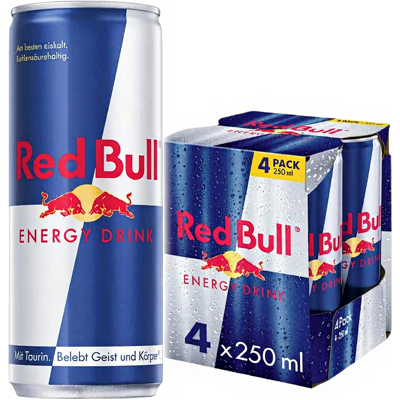 Red Bull Energy Drink 4x0.25L Red Bull Energy Drink 4x0.25L