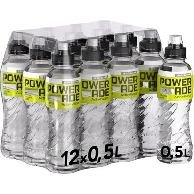 Powerade Active Water Zitrone-Limette 12x0,5L Powerade Active Water Zitrone-Limette 12x0,5L