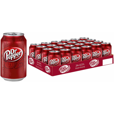 Dr Pepper Cola 24 × 0,33 L Dr Pepper Cola 24 × 0,33 L