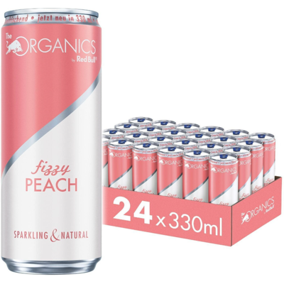 Red Bull Organics Fizzy Peach Bio 24x0.33L Red Bull Organics Fizzy Peach Bio 24x0.33L