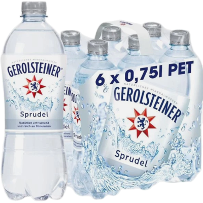 Gerolsteiner Sprudel Mineralwasser Mit Kohlensäure 6x0,75L Gerolsteiner Sprudel Mineralwasser Mit Kohlensäure 6x0,75L