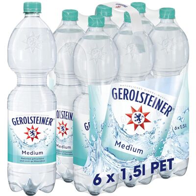 Gerolsteiner Medium Mineralwasser 6x1,5L Gerolsteiner Medium Mineralwasser 6x1,5L