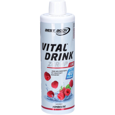 Best Body Nutrition Vitalgetränk Zero - Himbeere - 500 ml Flasche Best Body Nutrition Vitalgetränk Zero - Himbeere - 500 ml Flasche
