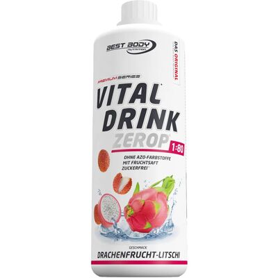 Best Body Nutrition Vital Drink Zero - Drachenfrucht Litschi - 1000 ml Flasche Best Body Nutrition Vital Drink Zero - Drachenfrucht Litschi - 1000 ml Flasche