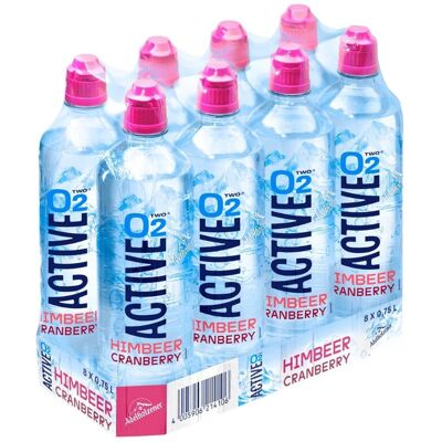 Active O2 Himbeere-Cranberry Erfrischungsgetränk 8 x 0,75 L Active O2 Himbeere-Cranberry Erfrischungsgetränk 8 x 0,75 L