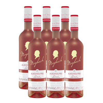 Maybach Alkoholfreier Rosé Entalkoholisierter Wein 6 x 0,75 L Maybach Alkoholfreier Rosé Entalkoholisierter Wein 6 x 0,75 L