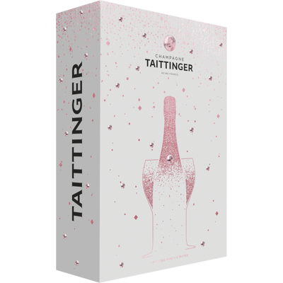 Taittinger Rosé und 2 Gläser Set - Eleganter 75cl Wein Taittinger Rosé und 2 Gläser Set - Eleganter 75cl Wein