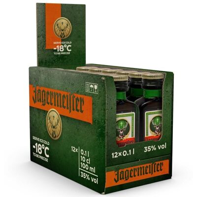 Jägermeister Kräuterlikör 12 × 0,1 L Jägermeister Kräuterlikör 12 × 0,1 L