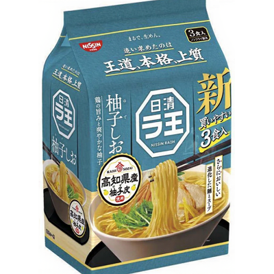 NISSIN RAOH Yuzu Salz 3 Portionen Packung 258 g NISSIN RAOH Yuzu Salz 3 Portionen Packung 258 g
