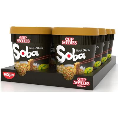 Nissin Soba-Instant-Nudelbecher Japanisches Curry, 8 x 90 g Nissin Soba-Instant-Nudelbecher Japanisches Curry, 8 x 90 g