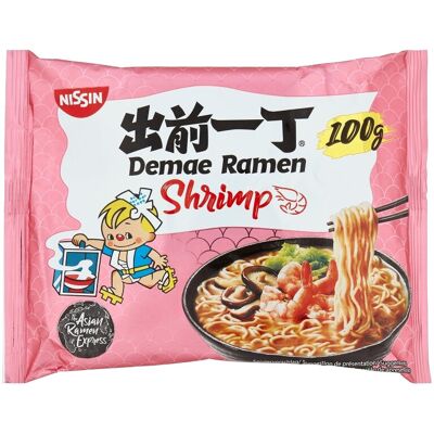 Nissin - Demae Ramen Shrimp Flavour Noodles - Instant Nudeln Nissin - Demae Ramen Shrimp Flavour Noodles - Instant Nudeln