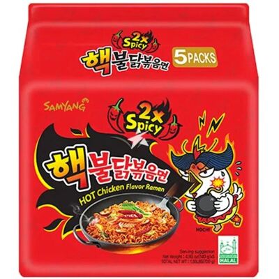 Samyang Buldak Instantnudeln - Extra scharf - 700g Samyang Buldak Instantnudeln - Extra scharf - 700g