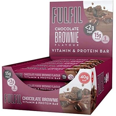 FULFIL Vitamin- & Proteinriegel Schokoladen-Brownie-Geschmack 15 x 40 g FULFIL Vitamin- & Proteinriegel Schokoladen-Brownie-Geschmack 15 x 40 g