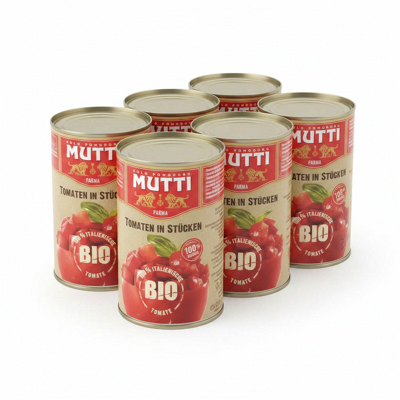 Mutti Polpa Bio Gehackte Tomaten 6 × 400 g Mutti Polpa Bio Gehackte Tomaten 6 × 400 g