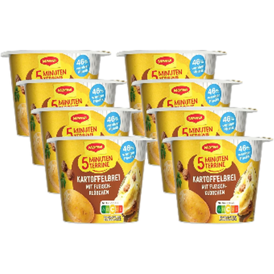 Maggi 5-Min.-Terrine Kartoffelbrei mit Steinpilze 43 g X 8 Maggi 5-Min.-Terrine Kartoffelbrei mit Steinpilze 43 g X 8