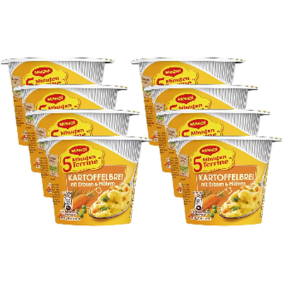 Maggi 5-Min.-Terrine Kart.-Brei Erbsen&Möhren 43 g X 8 Maggi 5-Min.-Terrine Kart.-Brei Erbsen&Möhren 43 g X 8