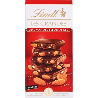 Lindt LES GRANDES Mandel Salz Tafel, 150g Lindt LES GRANDES Mandel Salz Tafel, 150g