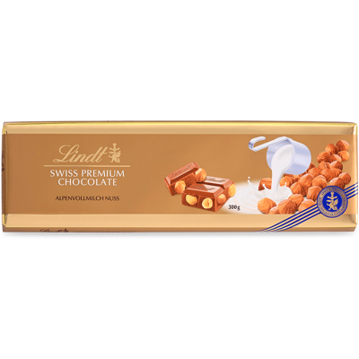 Lindt Vollmilch-Nuss Tafel, 300g Lindt Vollmilch-Nuss Tafel, 300g