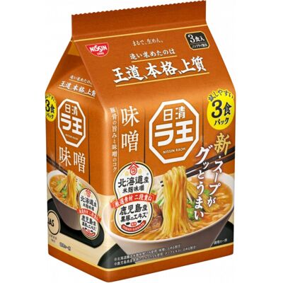 NISSIN Raoh Miso Ramen 3 Packungen 276 g NISSIN Raoh Miso Ramen 3 Packungen 276 g
