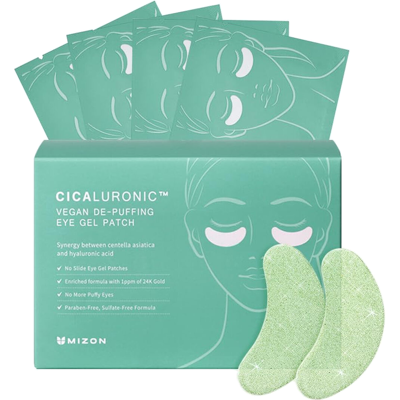 MIZON Cicaluronic vegane abschwellende Augen-Gel-Patches Augenpatches 21 Stück MIZON Cicaluronic vegane abschwellende Augen-Gel-Patches Augenpatches 21 Stück
