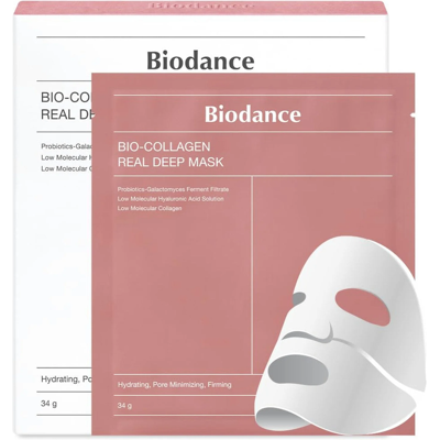Biodance Bio-Collagen Real Deep Maske – Feuchtigkeitsspendende Kollagen-Hydrogel-Gesichtsmasken, 4 × 34 g, Kollagen-Nachtmaske, Koreanische Hydrogel-Maske Biodance Bio-Collagen Real Deep Maske – Feuchtigkeitsspendende Kollagen-Hydrogel-Gesichtsmasken, 4 × 34 g, Kollagen-Nachtmaske, Koreanische Hydrogel-Maske