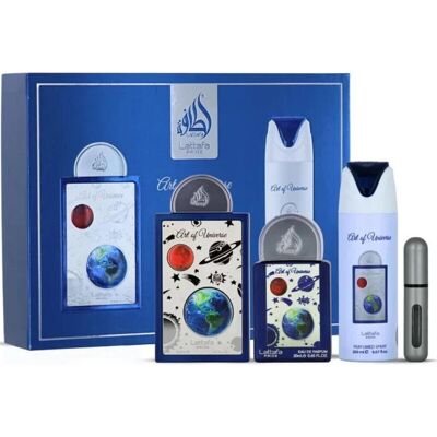 LATTAFA Pride Art of Universe Eau de Parfum 100 ml + Eau de Parfum 20 ml + Deo-Spray 200 ml (Unisex) LATTAFA Pride Art of Universe Eau de Parfum 100 ml + Eau de Parfum 20 ml + Deo-Spray 200 ml (Unisex)