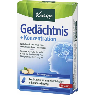Kneipp Gedächtnis+Konzentration Kapseln - Nahrungsergänzung Kneipp Gedächtnis+Konzentration Kapseln - Nahrungsergänzung