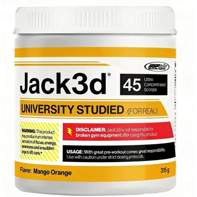 USP Labs Jack3d Advanced Pre-Workout – 315 g – Geschmack Mango Orange USP Labs Jack3d Advanced Pre-Workout – 315 g – Geschmack Mango Orange
