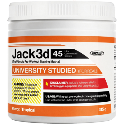 USP Labs Jack3d Advanced Pre-Workout - 315 g - Tropical USP Labs Jack3d Advanced Pre-Workout - 315 g - Tropical