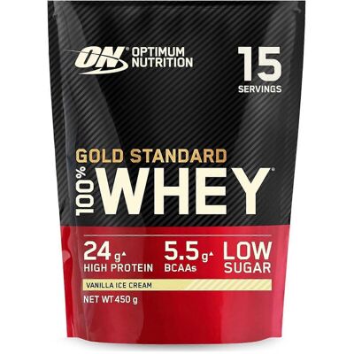 Optimum Nutrition Gold Standard 100% Whey Vanille Eis - Molkenprotein Pulver Optimum Nutrition Gold Standard 100% Whey Vanille Eis - Molkenprotein Pulver