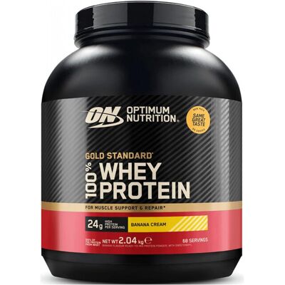 Optimum Nutrition Gold Standard 100% Whey - 2040 g - Bananencreme Optimum Nutrition Gold Standard 100% Whey - 2040 g - Bananencreme