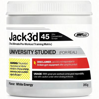 USP Labs Jack3d Advanced Pre-Workout - 315 g - White Energy USP Labs Jack3d Advanced Pre-Workout - 315 g - White Energy