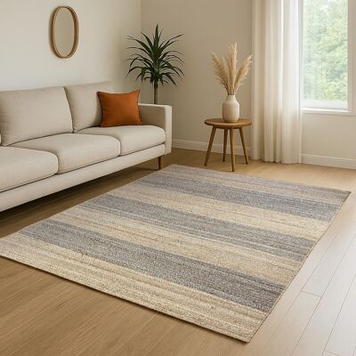 My Flair Teppich "Natural Bengal" rechteckig natur & grau 200 x 140 cm My Flair Teppich "Natural Bengal" rechteckig natur & grau 200 x 140 cm