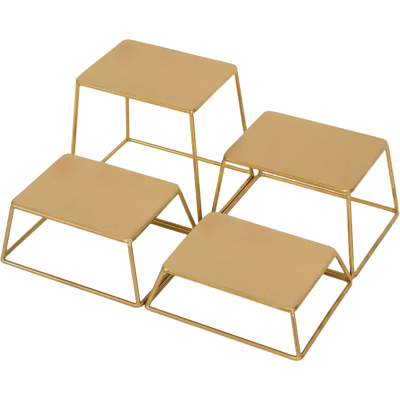 MyGift 4-teiliges Set moderne Tortenständer aus Messingfarbenem Metall, stapelbare Cupcake-Display-Riser für Vorspeisen, Desserts und Buffet-Tische, Servierständer für Zuhause, Party, Event oder Einzelhandel (Messing) MyGift 4-teiliges Set moderne Tortenständer aus Messingfarbenem Metall, stapelbare Cupcake-Display-Riser für Vorspeisen, Desserts und Buffet-Tische, Servierständer für Zuhause, Party, Event oder Einzelhandel (Messing)