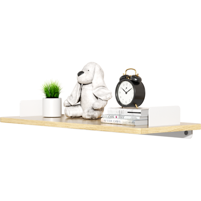 KAPANOU Schwebendes Regal für die Wand, modernes hängendes Buchregal mit weißen Metallhalterungen, aus Holz, wandmontiert, für Landhausküche, Badezimmer und Schlafzimmer, rustikal braun, Jahreswechsel-Angebot, Top-Geschenkideen KAPANOU Schwebendes Regal für die Wand, modernes hängendes Buchregal mit weißen Metallhalterungen, aus Holz, wandmontiert, für Landhausküche, Badezimmer und Schlafzimmer, rustikal braun, Jahreswechsel-Angebot, Top-Geschenkideen